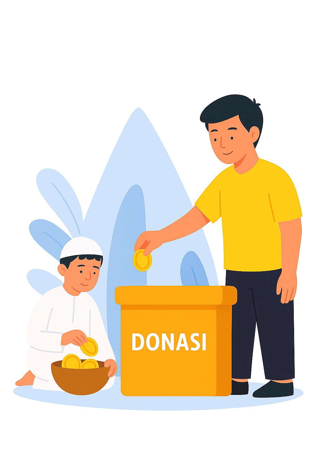 Ilustrasi fitur Donasi & Zakat di EDUCASH